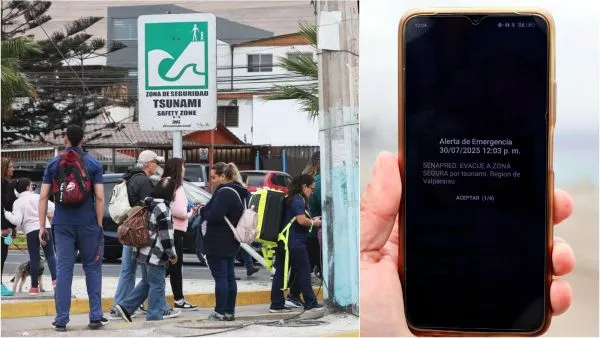 Evacuación y alerta SAE por tsunami