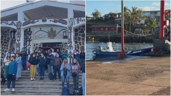 Evacuación de tsunami en Rapa Nui