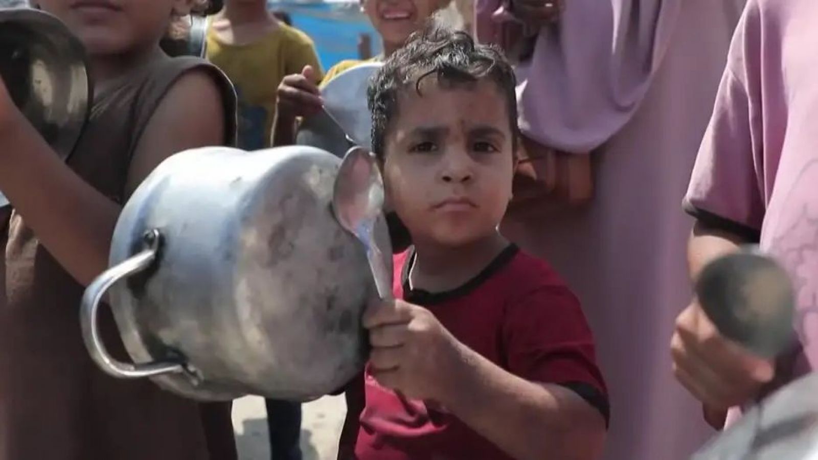 Palestinos en Franja de Gaza