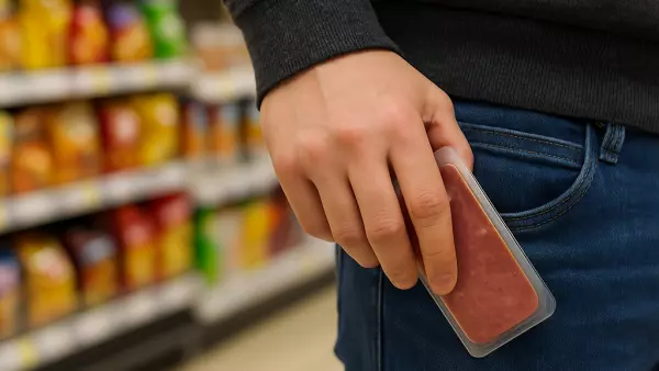 Robo en supermercado