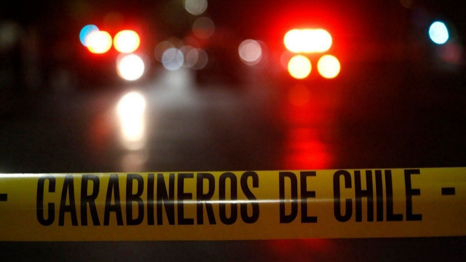 Cinta amarilla con el escrito Carabineros de Chile