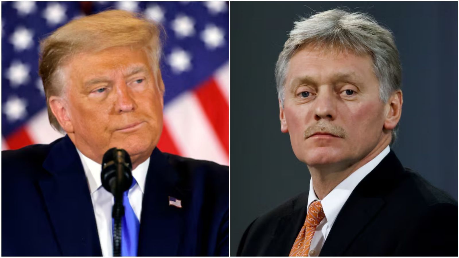 Donald Trump y Dmitri Peskov