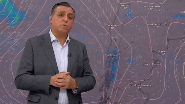 Iván Torres y lluvia en Santiago