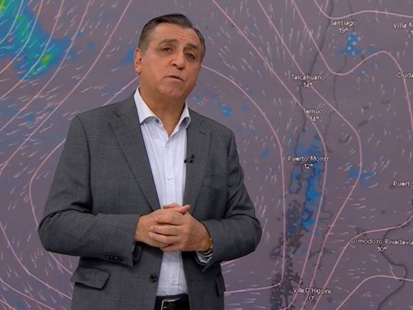 Iván Torres y lluvia en Santiago