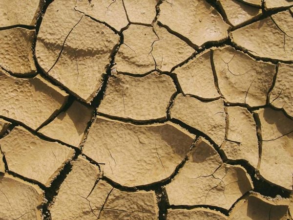 Fotografía que representa la sequía en Chile.