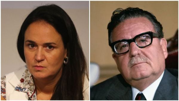 Carol Bown y Salvador Allende