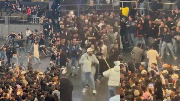 Batalla campal en concierto de Damas Gratis