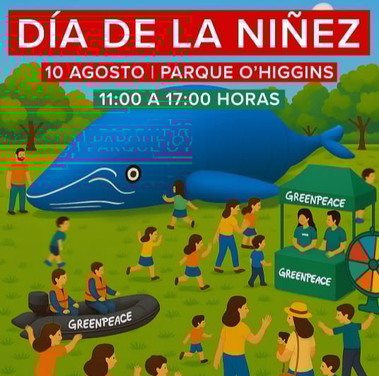 Greenpeace y ballenas gigantes