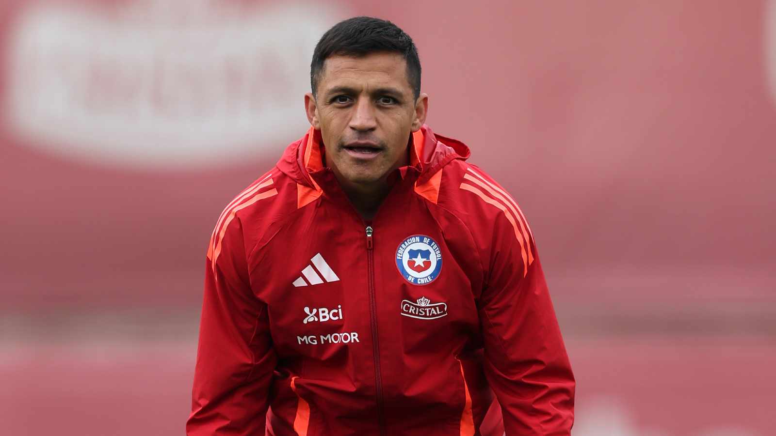 Alexis Sánchez en un entrenamiento de la Selección Chilena