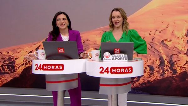 Valentina Reyes y Carla Zunino en 24 Horas Tu Mañana.
