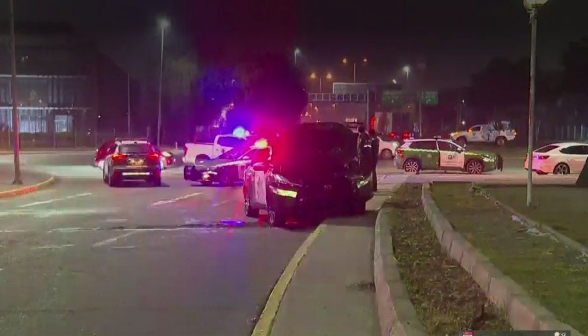 Persecución terminó con cuatro carabineros heridos en Pudahuel