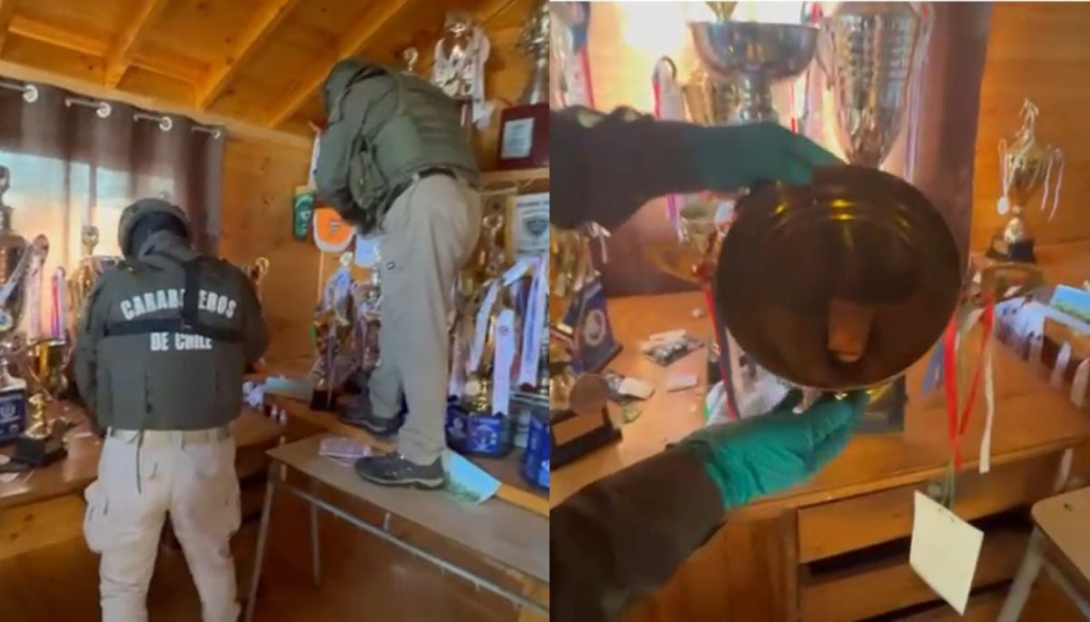 Ocultaban droga en copas deportivas: sujetos de banda delictual fueron detenidos en Valdivia