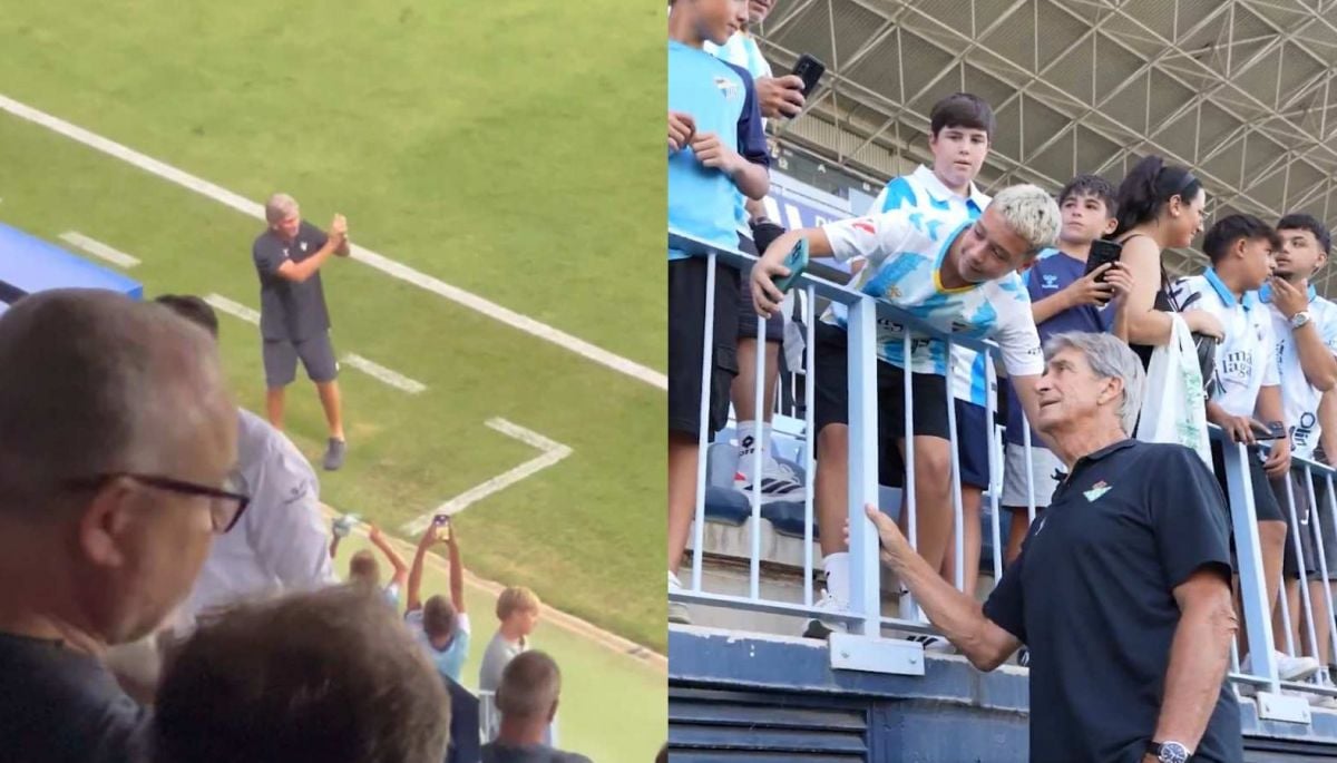 Todo un ídolo: La increíble ovación a Manuel Pellegrini en su retorno a Málaga