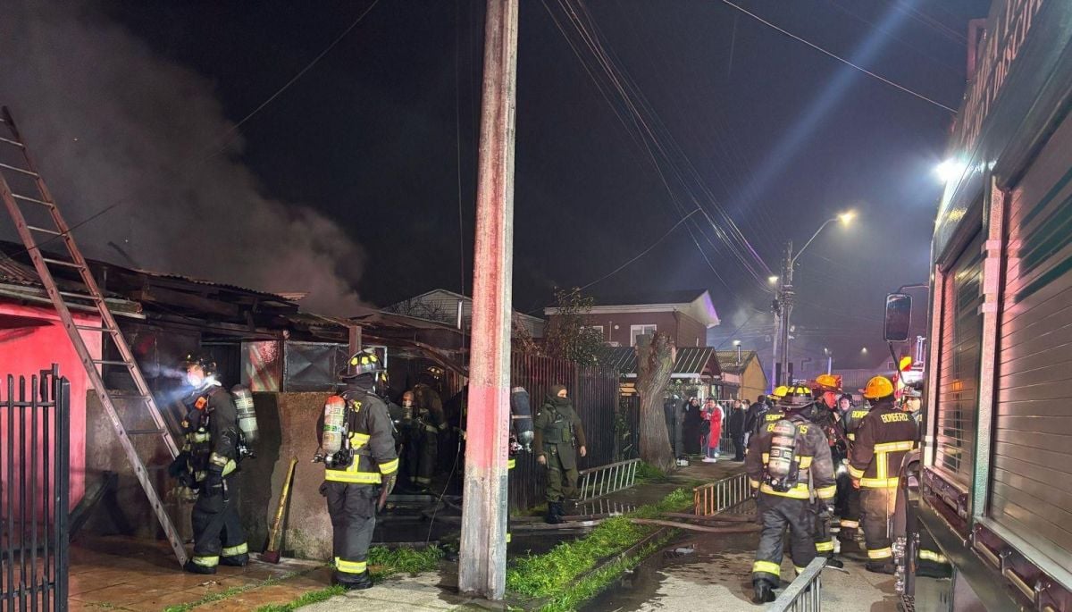 Incendio en viviendas de Talca terminó con una adulta y tres niños fallecidos