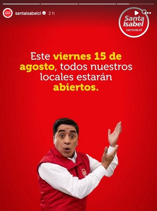 Horario santa isabel