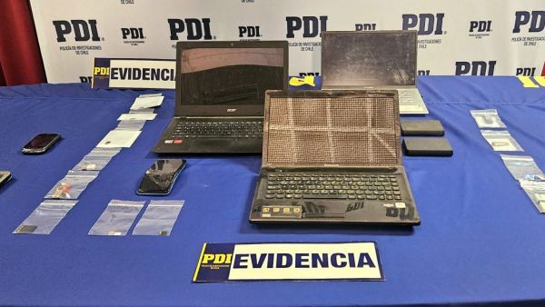 Computadores incautados por PDI