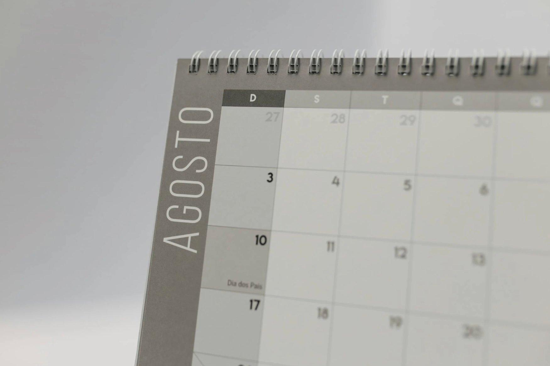 Calendario agosto