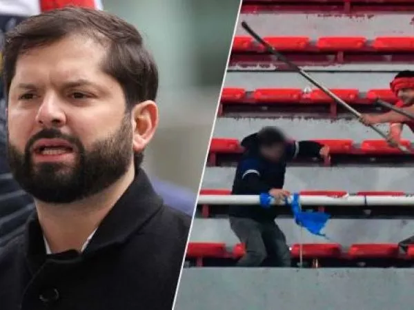President Gabriel Boric and clashes at Independiente stadium