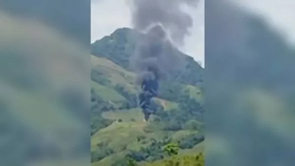 Ataque a helicóptero de la policía en Colombia