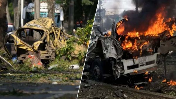 Ataque con carros explosivos en Cali, Colombia