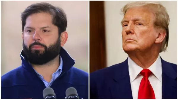 Gabriel Boric y Donald Trump