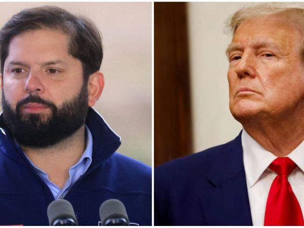 Gabriel Boric y Donald Trump