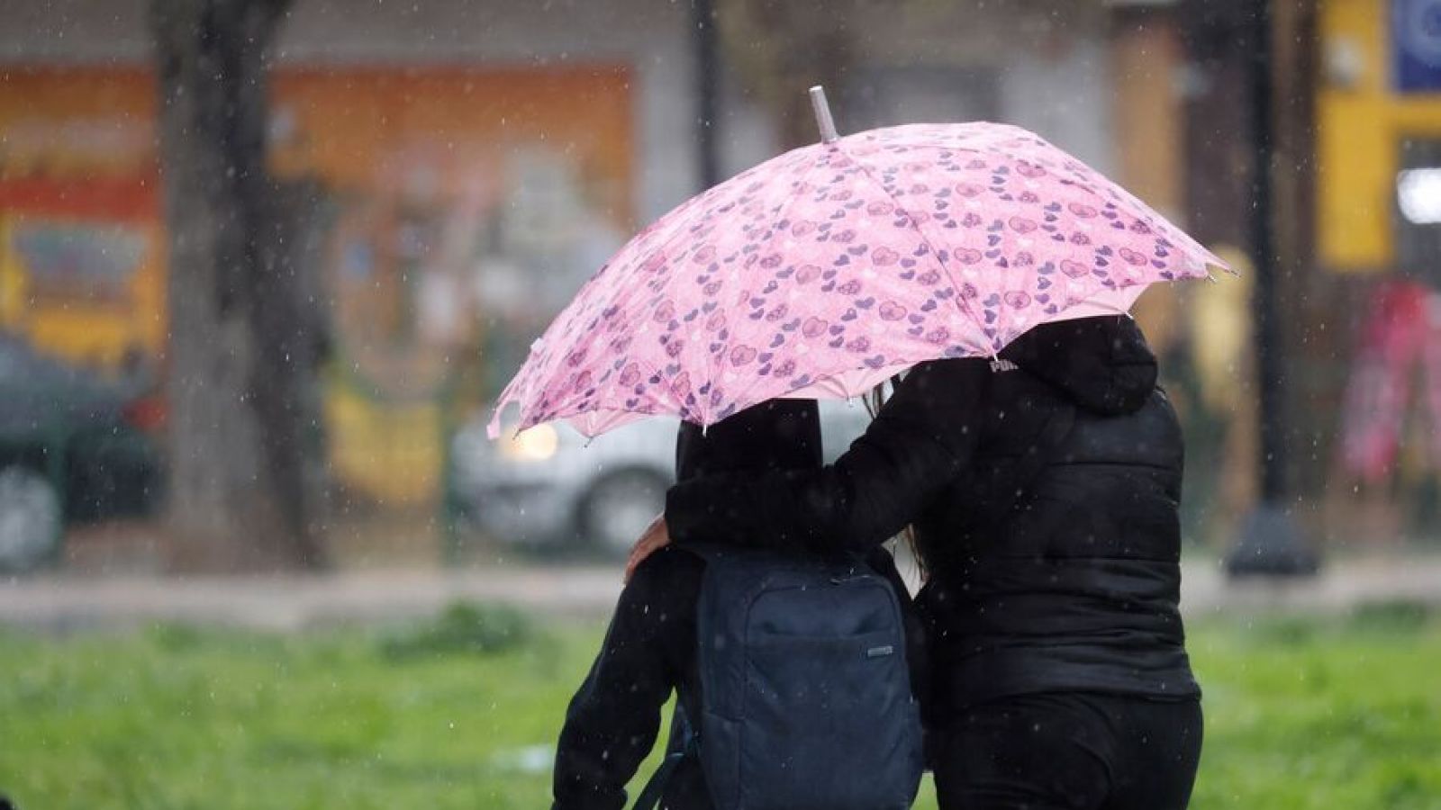Lluvia en Santiago
