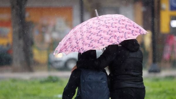 Lluvia en Santiago