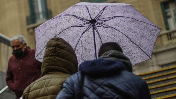 Lluvia en Santiago