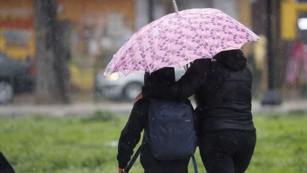 Lluvia en Santiago
