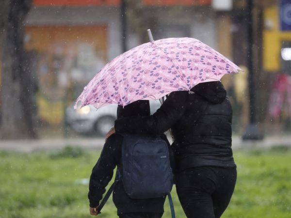 Lluvia en Santiago
