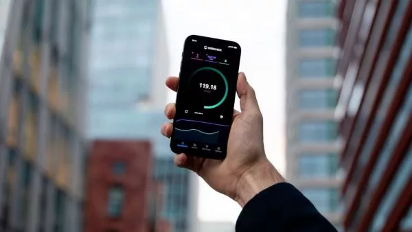 Stock photo of a phone with 6G