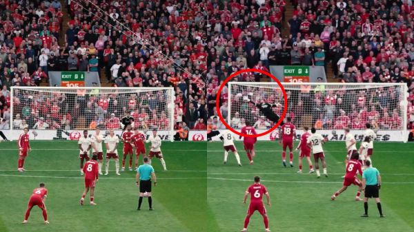 Tiro libre de Dominik Szoboszlai