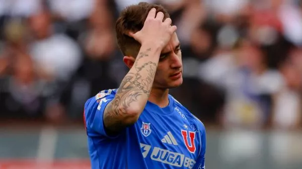 Franco Calderón tras ser expulsado en el Superclásico ante Colo Colo