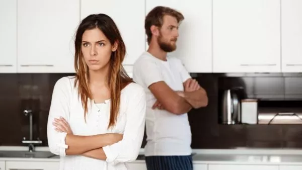 Pareja peleada