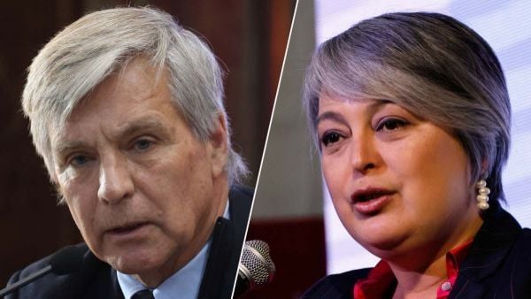 Harold Mayne-Nicholls y Jeannete Jara