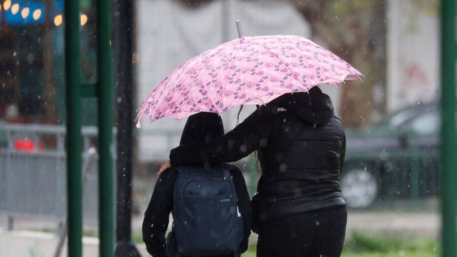 Lluvia en Santiago