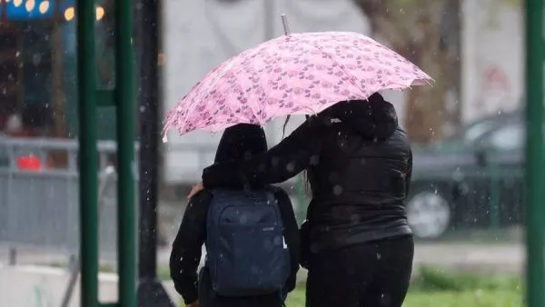 Lluvia en Santiago