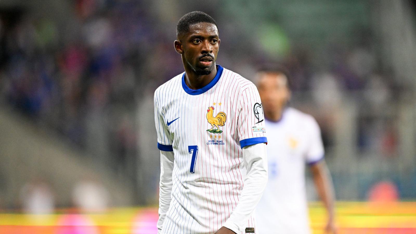 Dembelé jugando por Francia