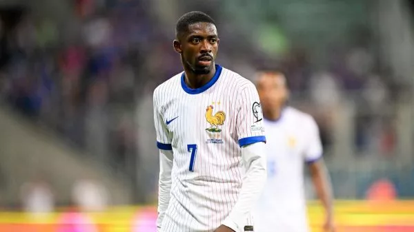 Dembelé jugando por Francia