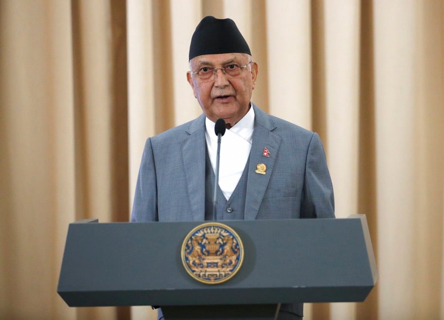 Primer ministro de Nepal, Sharma Oli