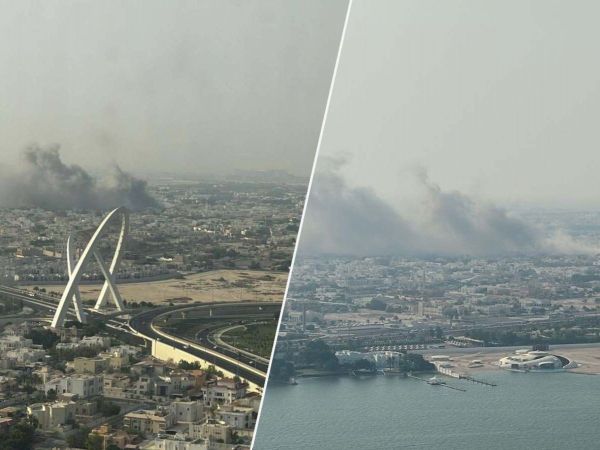 Doha, en Catar. Explosiones en la ciudad.