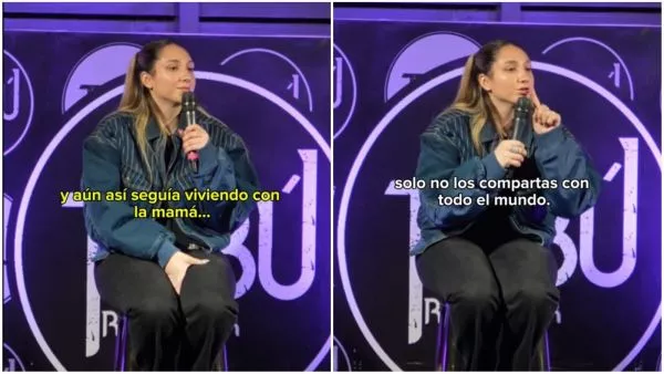Influencer La Carlita en show de stand up