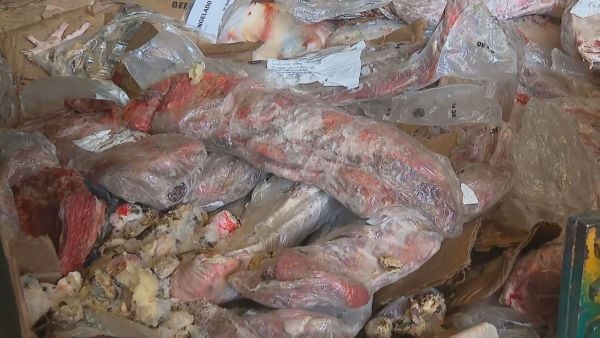 carne vencida decomisada desde local en Recoleta