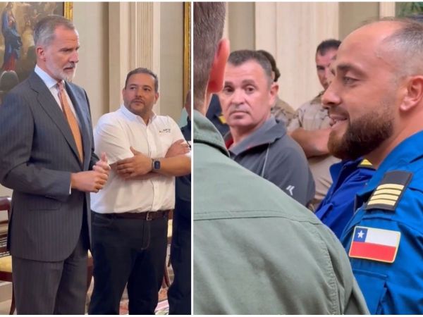 Juan Arriagada Mella y el Rey Felipe VI