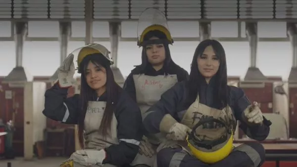 Alumnas del Liceo Francisco Frías Valenzuela de la comuna de La Granja.