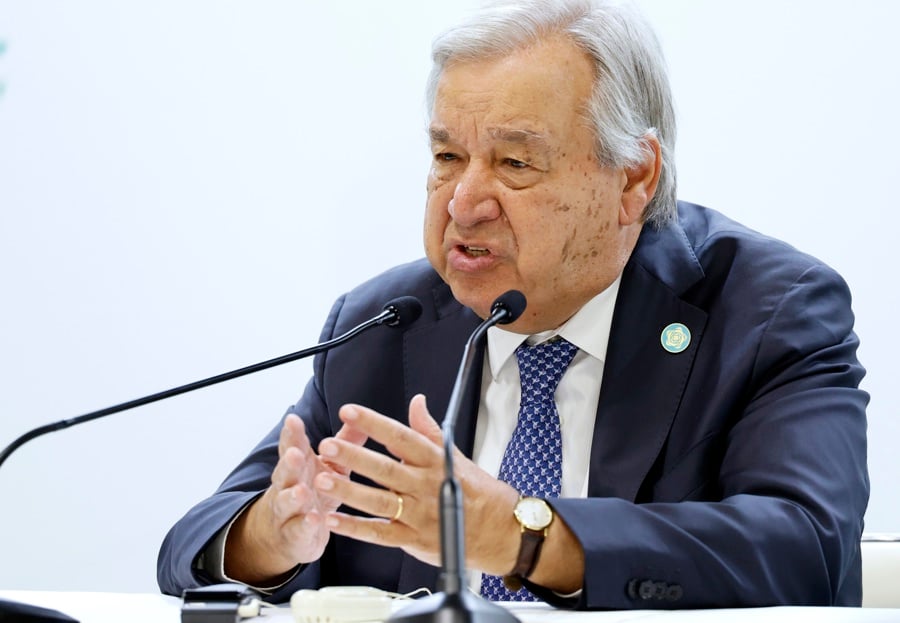 Secretario general de las Naciones Unidas, António Guterres.