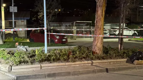 Sitio donde hombre fue baleado en La Reina