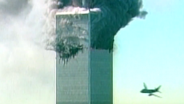 El momento del atentado a las Torres Gemelas