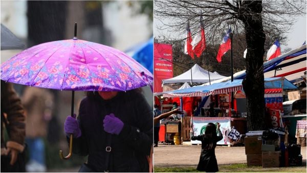 Lluvias podrían llegar a Santiago en Fiestas Patrias